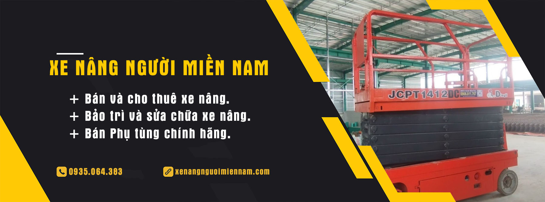 Cho thuê sửa chữa xe nâng người miền nam tại Bình Dương HCM Vũng Tàu