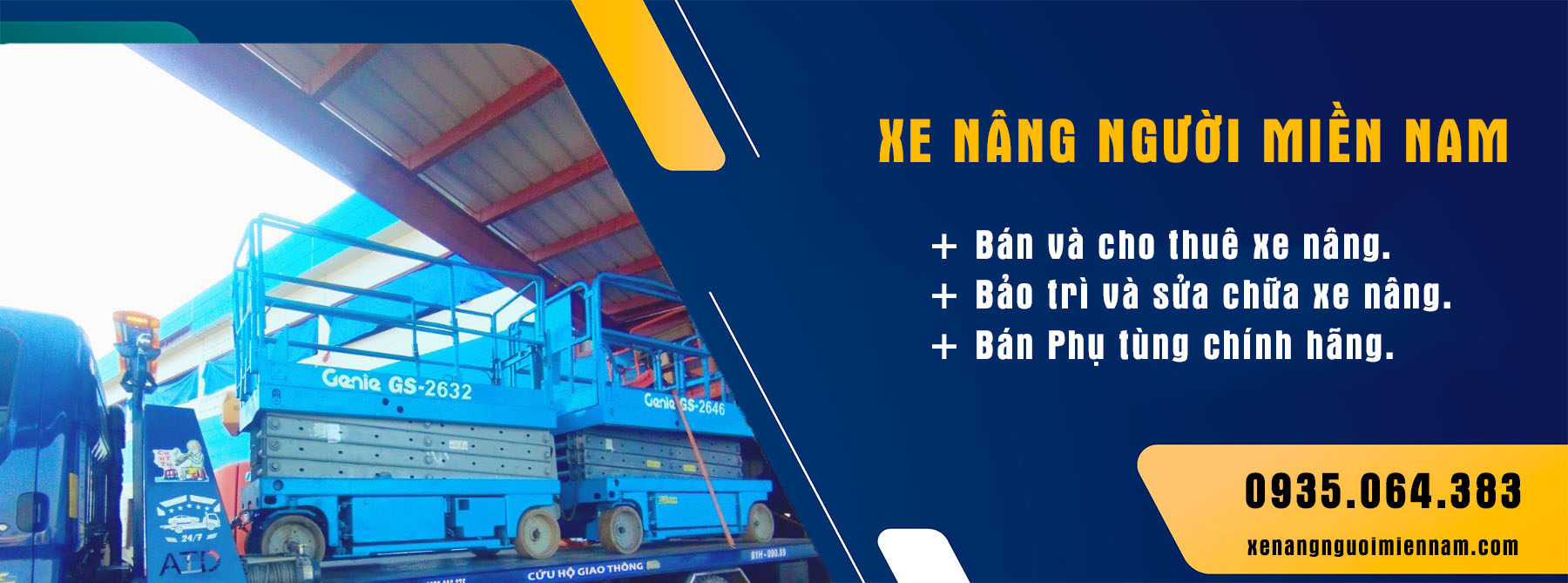 Cho thuê xe nâng người Miền Nam HCM Bình Dương